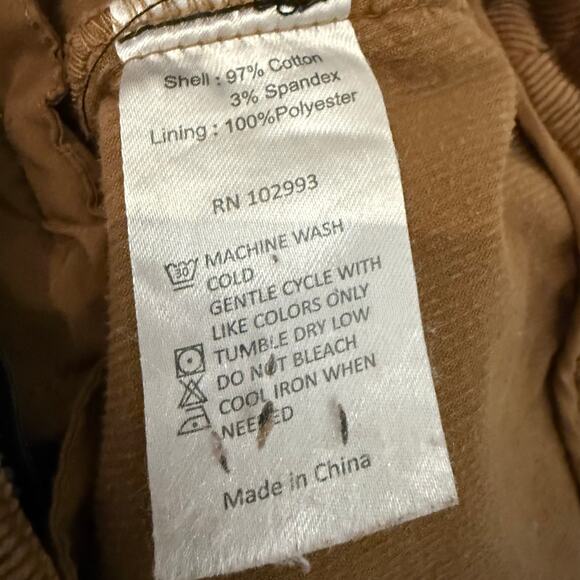 Adam Lippes Brown Retro 70s Corduroy Flare Leg High Rise Pants Size 16 - Picture 13 of 13